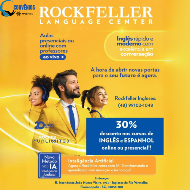 Novo Convênio com a Rockfeller Language Center